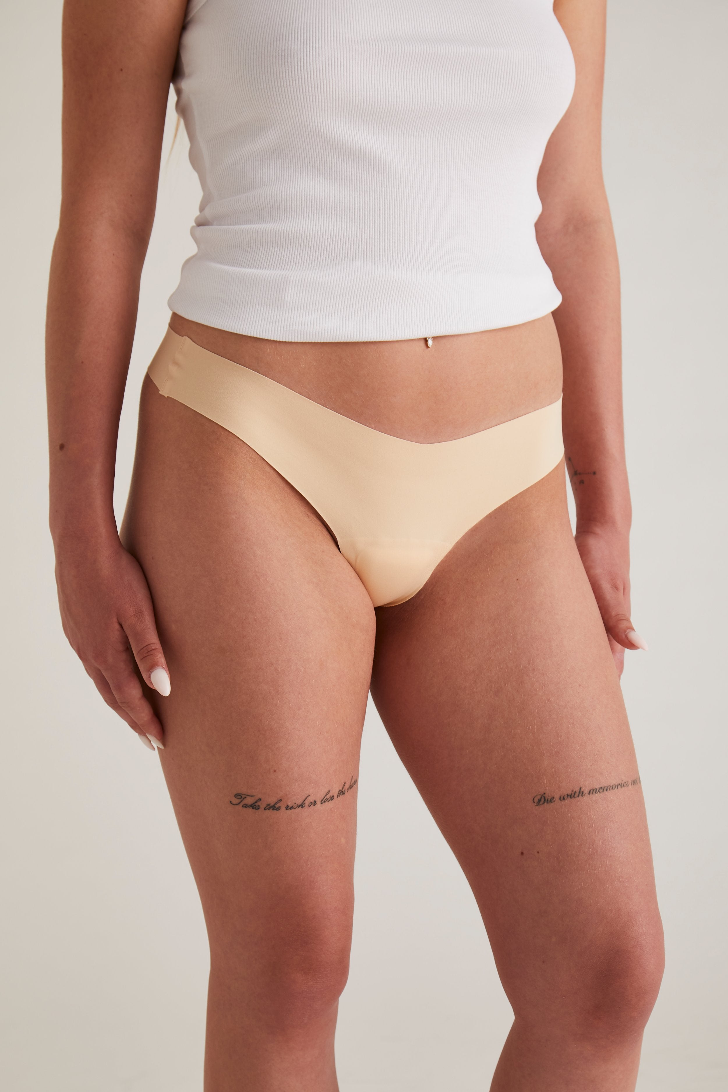 NoShow Thong Low - Beige