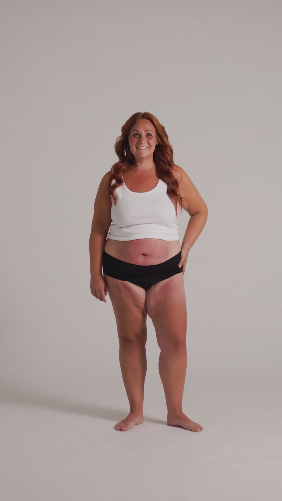 NoShow Thong High Black XL