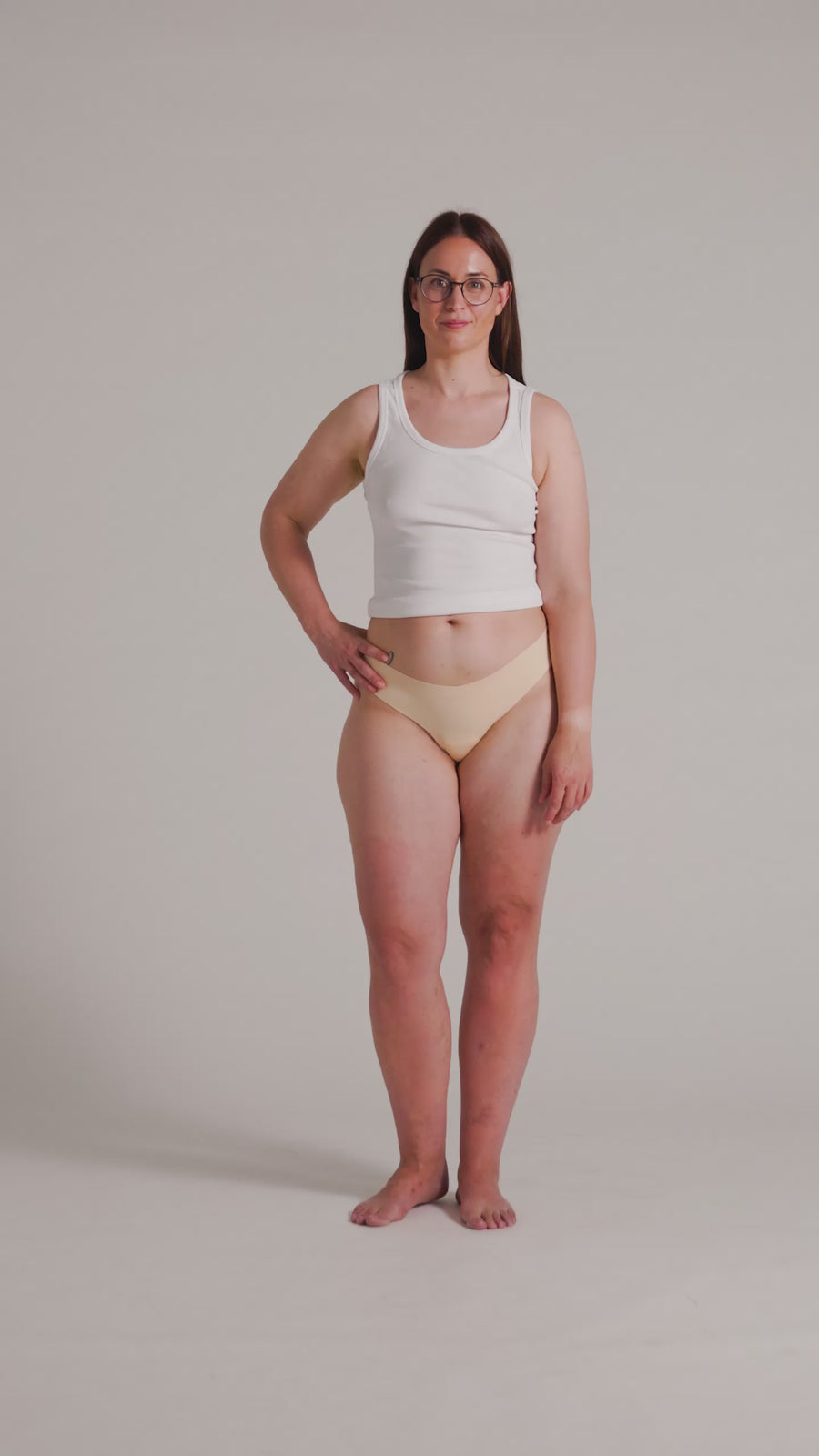 NoShow Thong Low Beige M