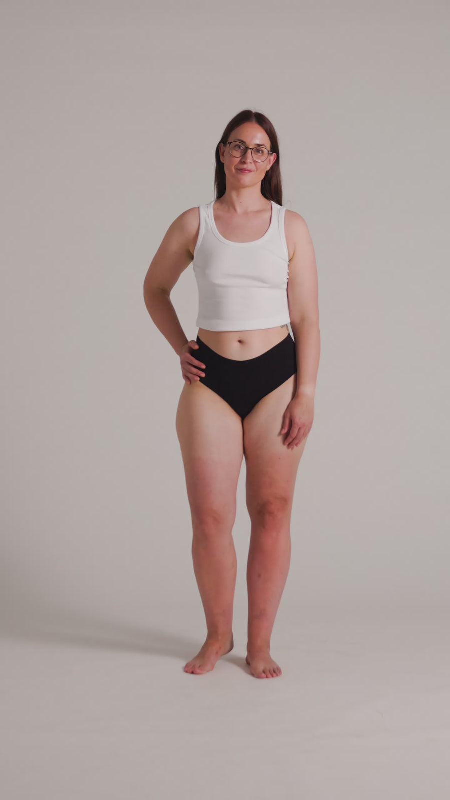 NoShow Thong High Black M