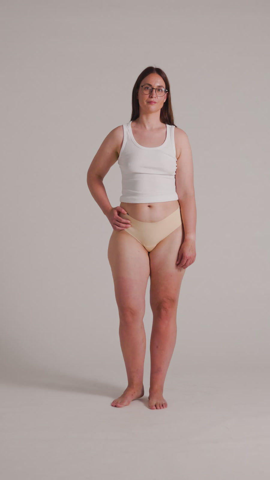 NoShow Thong Mid Beige M