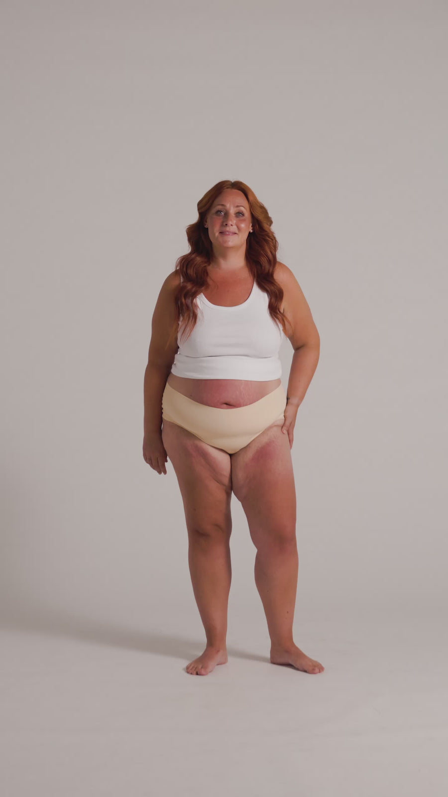 NoShow Thong High Beige XL