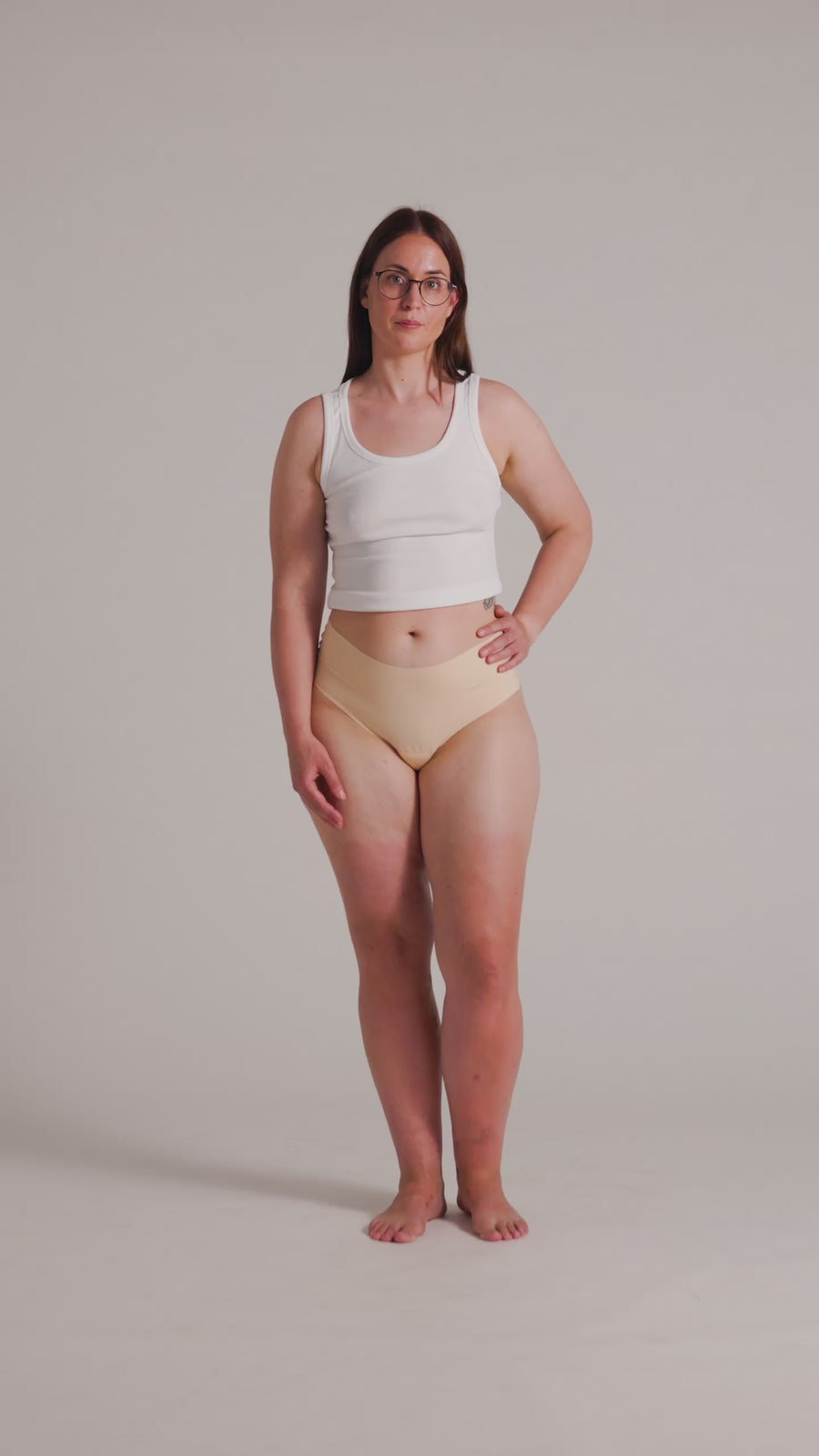 NoShow Thong High Beige M