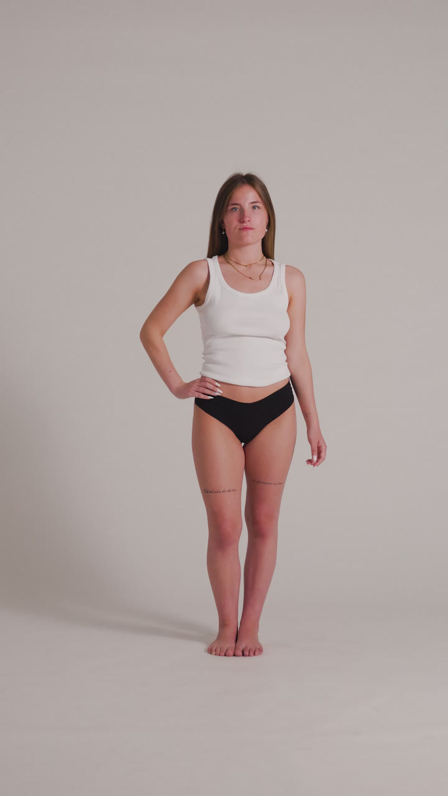 NoShow Thong Mid Black XS