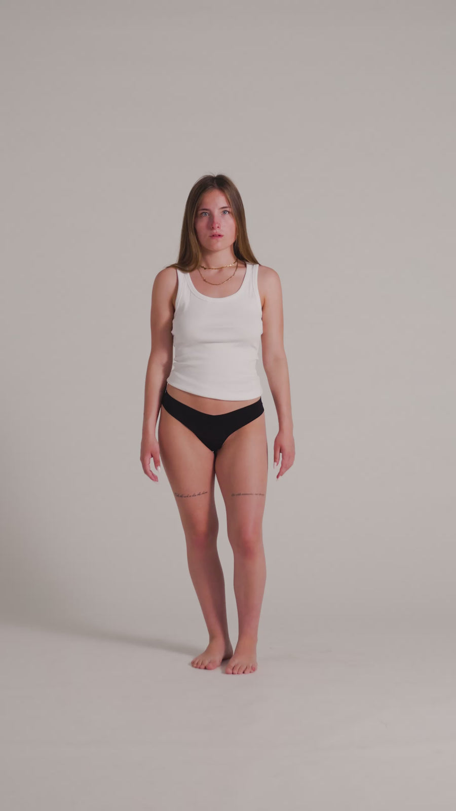 NoShow Thong Low Black XS