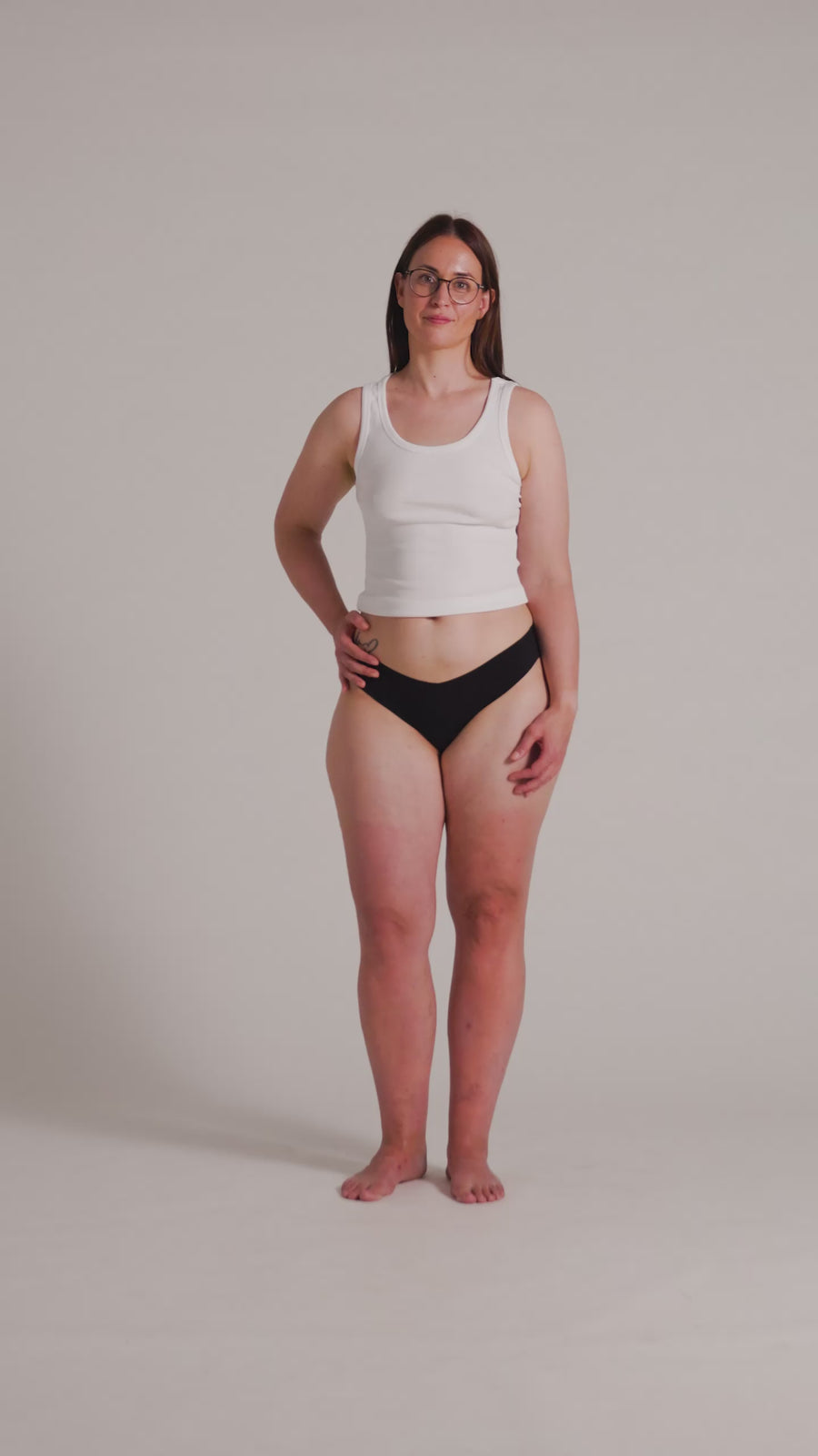 NoShow Thong Low Black M